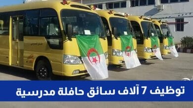 توظيف 7 آلاف سائق حافلة مدرسية عبر مختلف البلديات