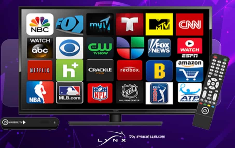 يحتوي تطبيق lynx IPTV على جميع القنوات التلفزيونية العالمية